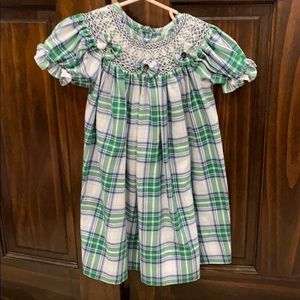 Toddler girl size 2T Delaney dress with smocking